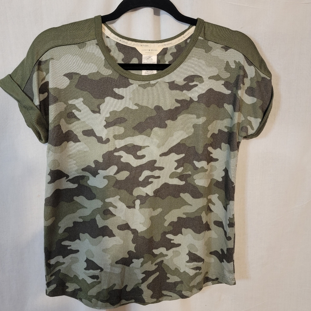 Lucky brand camo shirt